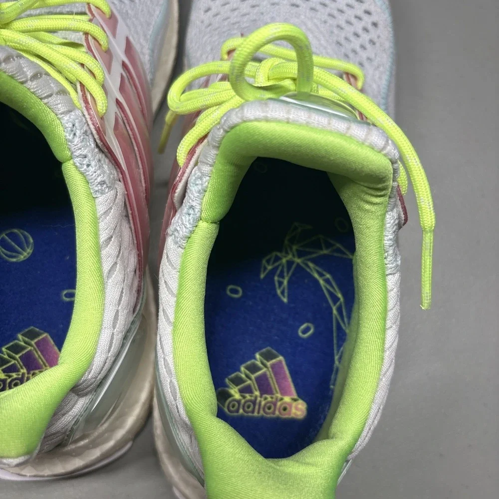 Adidas Ultra Boost 1.0 Cloud 8.5 White Bliss Pink Lucid Lemon Running Sneakers